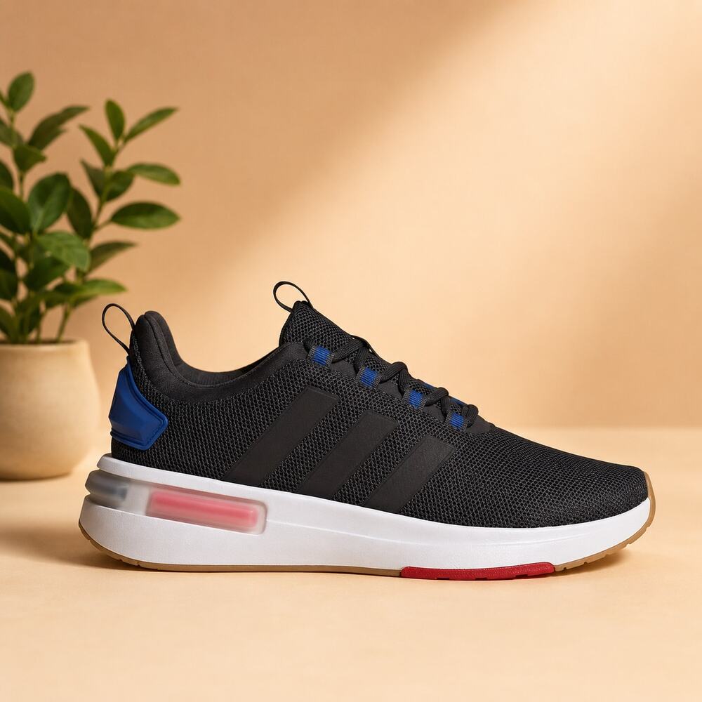 NWT Adidas Mens Racer TR23 Carbon/Core Black/Team Royal Blue 8.5 